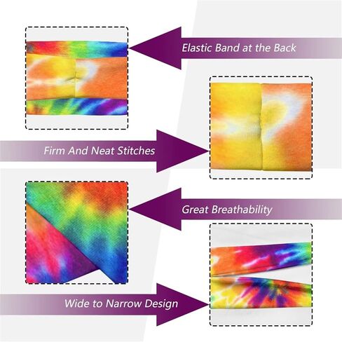 Sports Headband Stretchy Headbands Sweat Bands Soft Workout Hairband for Women Men Running Cycling Exercise in Saudi Arabia