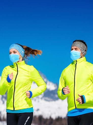 Geyoga 4 قطع زر الأذن دفئا عقال زر الشتاء عصابات بسط الشتاء غطاء للأذنين الرياضة عصابات العرق فتل للرجال والنساء in Saudi Arabia