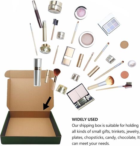 25 عبوة من صناديق الشحن الخضراء مقاس 9 × 6 × 2 بوصة للأعمال، وصناديق مموجة من الورق المقوى، وصناديق هدايا، ومرسل للأدب مع أغطية للتغليف، وإعطاء الرجال والنساء هدايا الشحن، والبريد، وتغليف الهدايا in Kuwait