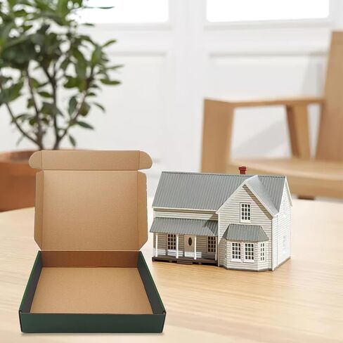 25 عبوة من صناديق الشحن الخضراء مقاس 9 × 6 × 2 بوصة للأعمال، وصناديق مموجة من الورق المقوى، وصناديق هدايا، ومرسل للأدب مع أغطية للتغليف، وإعطاء الرجال والنساء هدايا الشحن، والبريد، وتغليف الهدايا in Kuwait