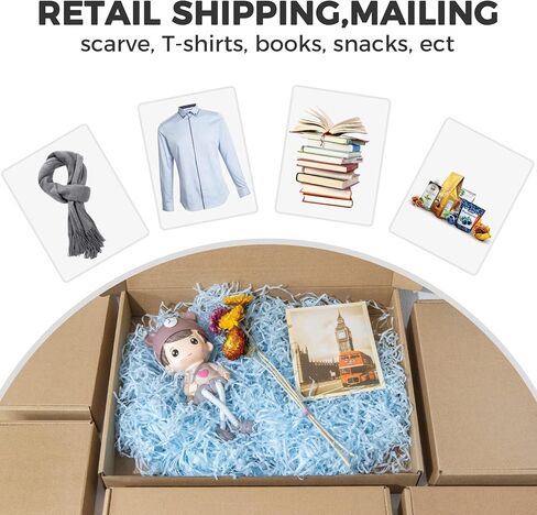 Golden State Art, 13x10x2 Shipping Boxes Set of 20, Brown Medium Corrugated Cardboard Boxes, Mailing Boxes for Packaging Small Business in Kuwait