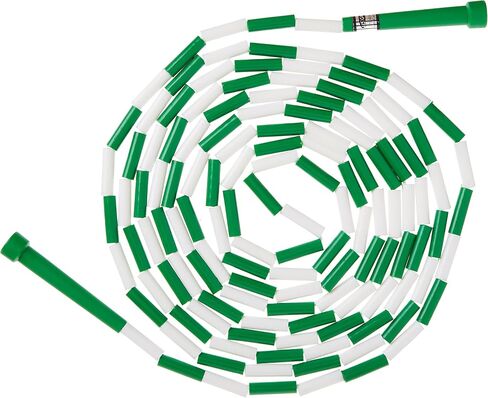 US Games Segmented Skip Rope, 16-Feet, Green/White in Saudi Arabia