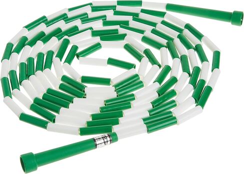 US Games Segmented Skip Rope, 16-Feet, Green/White in Saudi Arabia