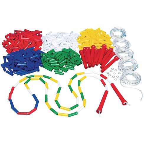 S&S Worldwide Make Your Own Jump Rope Pack. Makes up to Six 9' Long Jump Ropes with 5 Different Colored Beads. Fun for Camps, After School Programs and a Great Birthday Activity and Take Home Gift. in Saudi Arabia