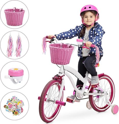 مجموعة سلال الدراجات للأطفال، سلة خوص ومقود دراجة الأطفال، جرس وملصقات، مجموعة ملحقات الدراجة اللطيفة لدراجة الأطفال، سكوتر in Kuwait