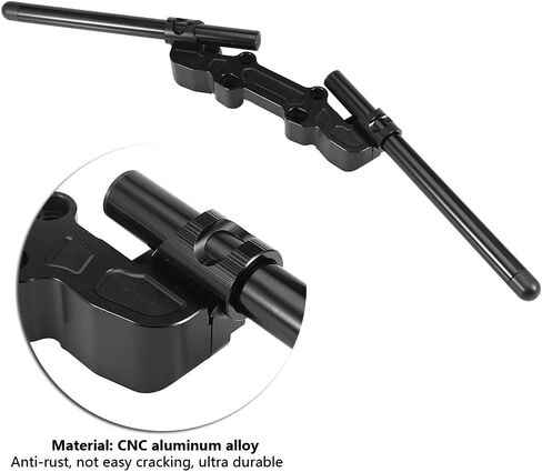 Qiilu Motorcycle Handlebars Kit, Separating Handlebar, Clip-On Adapter Plate & Handlebars Set for Kawasaki Ninja 650R ER-6F 2006-2016 in Saudi Arabia