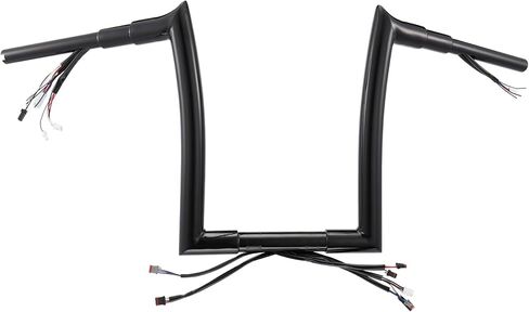 MoKitDora Softail Prewired Ape Hanger Handlebar 12" Rise 1-1/2" Fat 1.25" Clamp for Harley 2018-later ABS Enabled Fat Boy FLFB Breakout 2017-later Road King Special FLHRXS '15-'23 FLRT, Black in Saudi Arabia
