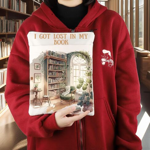 KEYCHIN I Got Lost in My Book Book Sleeve Bookish Gifts Bookworm Book Cover Book Nerd Gift Librarian Reader Book Protector (Lost in Book) in Saudi Arabia