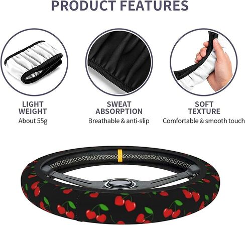 Autism Puzzle Steering Wheel Covers Non Slip Neoprene Steering Wheel Protector Cover Universal 15 Inch for Men Women in Saudi Arabia