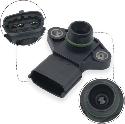 3930038200,Manifold Pressure Sensor (MAP) Compatible with Hyundai,KIA.Azera,Entourage,Genesis,Genesis Coupe,Santa Fe,Sonata,Veracruz,XG350,Elantra,XG300.Amanti,Optima,Rio,Rio5,Rondo,Sedona,Sorento. in Saudi Arabia