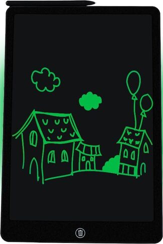 تابلت كتابة LCD كبير مقاس 16 بوصة (شاشة 15 بوصة)، لوحة رسم/إشعارات/رسائل مستقلة لا تحتاج إلى كمبيوتر، لوحة ملاحظات إلكترونية 4 للبالغين والأطفال، هدية رائعة 4 في أي مناسبة (حافظة زرقاء، لون كتابة أخضر) in Saudi Arabia