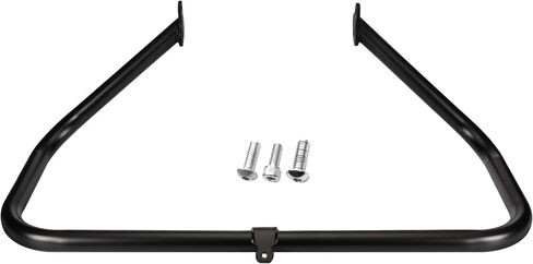 MoKitDora Touring Plain Engine Guard Highway Crash Bar 1.25" Fat for Harley 2009-2020 Road King Street Electra Glide and Trike Models, Gloss Black in Saudi Arabia