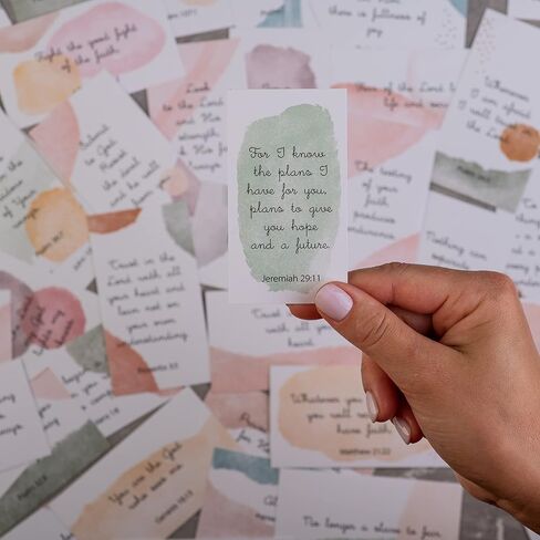 DIVERSEBEE Bible Verse Cards, 60 Unique, Assorted Mini Scripture Encouragement Motivational Inspirational Prayer Cards, Christian Bible Gifts (Delicate) in Saudi Arabia