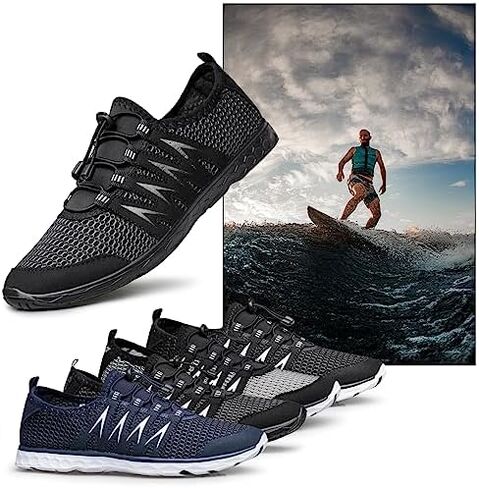 أحذية مائية للرجال والنساء أحذية المشي لمسافات طويلة في الهواء الطلق سريعة الجفاف أحذية الشاطئ المائية للرياضات المائية والغوص والإبحار والسباحة in Kuwait