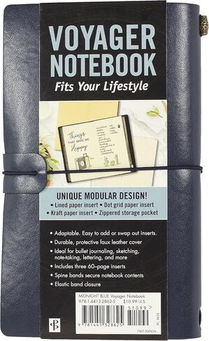 Voyager Refillable Notebook - Midnight Blue (Traveler's Journal, Planner, Notebook) in Saudi Arabia