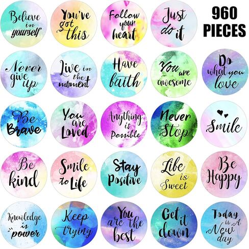 Inspiring Planner Stickers Inspirational Quote Stickers Encouraging Stickers Motivational Encouragement Stickers for Book Phone Car Bike Scrapbook (480 Pieces) in Kuwait