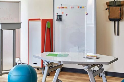 Safco Products Protective Acrylic Portable Sneeze Guard, Freestanding Cough & Sneeze Shield for Workers, Receptionists & Customers, 29.5"W x 23.5"H, Sturdy 0.236" Material Thickness in Saudi Arabia
