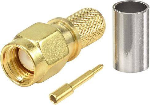 Eightwood SMA Male Plug Crimp RF Connector for LMR240 RG8X Coax Cable in Saudi Arabia