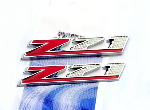 2pack OEM Z71 شعار شارات ثلاثية الأبعاد متوافقة مع سيلفرادو 1500 2500Hd سييرا تاهو سوبربان (كروم أحمر) in Kuwait