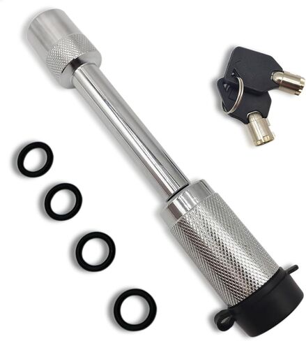 Trailer Hitch Lock, Hitch Receiver Pin Lock, 5/8'' Receiver Hitch Pin Lock for Class III & IV Hitch, Unique Tubular Key - Dust and Mud Resistant Trailer Hitch Lock for Theft Protection in Saudi Arabia