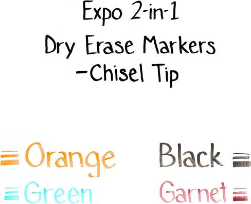 EXPO Dry Erase 2-in-1 Markers, Chisel Tip, Assorted, 2-Count in Saudi Arabia