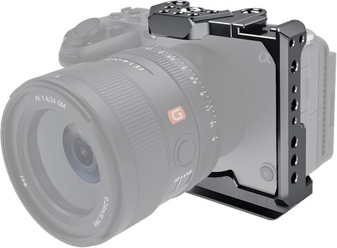 قفص كاميرا مصنوع من سبائك الألومنيوم متوافق مع Sony FX3/FX30 مع حامل الحذاء البارد وسكة الناتو 1/4"-20 3/8"-16 خيط in Kuwait