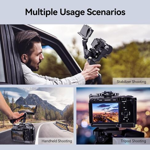 قفص كاميرا مصنوع من سبائك الألومنيوم متوافق مع Sony FX3/FX30 مع حامل الحذاء البارد وسكة الناتو 1/4"-20 3/8"-16 خيط in Kuwait