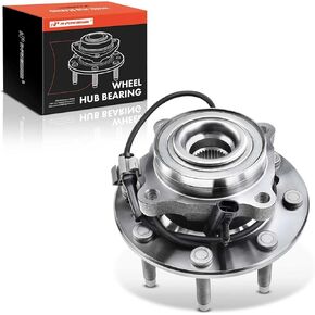 محمل العجلات الأمامية A-Premium وتجميع المحور مع ABS و 8-LUG متوافق مع شيفروليه سيلفرادو 1500 HD ، Avalanche 2500 & GMC Sierra 1500 2500 3500 ، Yukon XL 2500 & Hummer H2