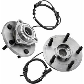 Front Wheel Bearing Hubs Assembly Compatible with 2012-2018 Ram 1500, 2019 Ram 1500 Classic, Assembly 5 Lugs w/ABS, Pair Hubs, Replaces 515151