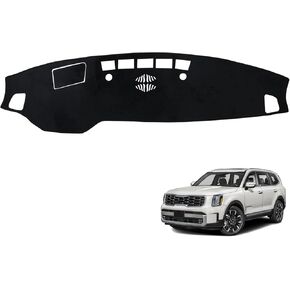 سجادة لوحة Dashboard Black Dashboard Cover for Kia 2020 2021 2022 Telluride Association Cover Cover Cover Material Material Dash Mat Sunshade (غير مناسب لطراز 2023-2025)