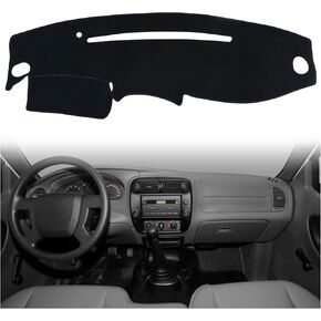 Dashboard Mat Cover UV Rays Protector Fit for 1995-2011 Ford Ranger/ 1995-2001 Explorer/ 1995-2010 Mazda B2300 B2500 B3000 B4000 and Mercury Mountaineer 1997-2001 Dash Mat Carpet Accessories