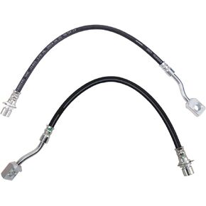 TRQ Rear Brake Hose Set Driver & Passenger Side Compatible with 2007-2010 Chevrolet Silverado 2500 HD Silverado 3500 HD 2007 Suburban 2500 GMC Sierra 2500 HD Sierra 3500 HD Yukon XL 2500