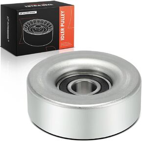 A-Premium Belt Idler Pulley Compatible with Chevrolet Malibu 1997-1999, Cavalier 1995-2002, Beretta & Infiniti M45, FX45, Q45 & Buick Skylark & Oldsmobile Achieva, Alero & Pontiac Grand Am Prix