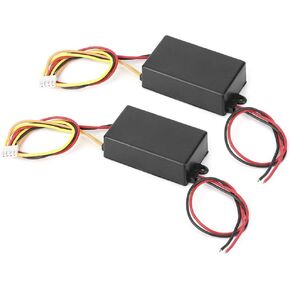 Yosoo 12V Dc Trailer Light Converter, Universal 3 Step Sequential mic Flash Tail Light Control Module Boxes Tail Light Control(Dc12V) Taillight Sequencer Sequential Brake Light Module