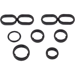 68191356AA Engine Oil Filter Housing O Ring Seal kit(7PCS) Chrysler 200 300 Pacifica Voyager Dodge Charger Grand Caravan Jeep Cherokee Gladiator Wrangler Ram 1500 ProMaster 2014-2021 3.6L 3.2L