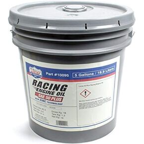 Lucas Oil Products 10095 SAE 50 Plus Racing Motor, 5 Quart, 1 Pack