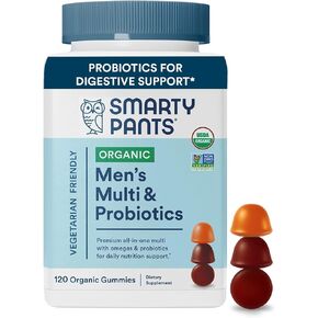 SMARTYPANTS Organic Men's Multivitamin & Probiotics, 120 CT