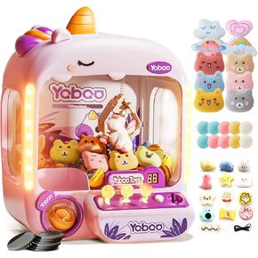 آلة مخلب صغيرة للأطفال، ألعاب الفتيات وحيد القرن الإلكترونية آلة بيع ألعاب الأركيد مع ألعاب فيدجيت من القطيفة يمكن إعادة تعبئتها من الداخل، موزع آلة الحلوى لجوائز صغيرة، هدايا عيد الميلاد وحفلات أعياد الميلاد in Kuwait