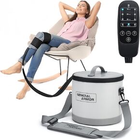 Programable Cold Therapy Machine, Portable Ice Therapy Machine for Knee After Surgery, Quiet Pump Cryotherapy - Comfort Strong Adjustable Ice Packs for Knee/Shoulder Pains Relief, Post Surgery