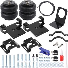 Rear Air Spring Bags Suspension Kit for Chevy Silverado, GMC Sierra 2500 HD 2001-2010, 2500 HD Classic 2007 3500 HD 2007-2010 2WD 4WD, Air Lift Helper Spring Kit, Load Leveling Capacity 5,000 lbs