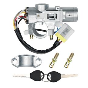 Ignition Switch Lock Cylinder with 2 Keys Fit for Frontier 1999-2001 Xterra 2000-2004 Ignition Switch Lock Cylinder D87004S100 D8700-4S100 1S6111, LS1367