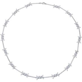 925 Sterling Silver Heart Barbed Wire Necklace For Men and Women - 14K Yellow Gold Barbwire Little Thorns Chain Choker Jewelry Gifts Barb Wine Necklace Gothic Hiphop Punk Little Thorns Chain Choker