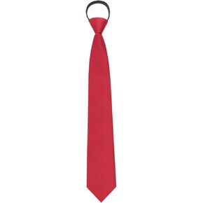 Mens Ties, Zipper Black Ties for Men, Pre Tied Solid Color Men's Neckties Tuxedo Uniforms Wedding Graduation