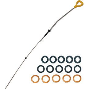 Oil Level Gauge Dipstick Fit for 1984-1995 Toyota Pickup, 1984-1995 4Runner, 1983-1985 Celica 2.4L, Replace 15301-35020 1530135020, with 15 Pack Oil Drain Plug Gaskets