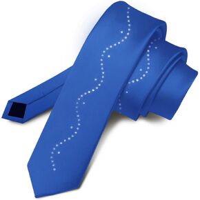 Slim Skinny Rhinestone Ties for Men & Women - Glitter Sparkly Ties for Men & Women