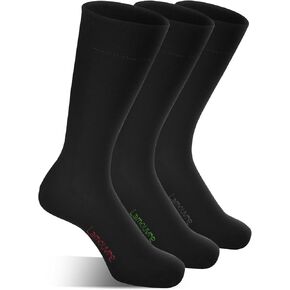7 Pairs Bamboo Wool Cotton Black Business Dress Socks for Men Women Breathable Moisture Wicking Durable Socks