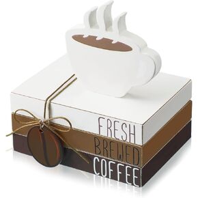 Yookeer 4 PCS Coffee Bar Decor