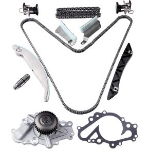 مجموعة سلسلة توقيت محرك Scitoo مع مضخة المياه - TK1116A AW6217 ملائمة لـ 08 لـ Chrysler 300 2.7L 08 لـ Chrysler SEBRING 2.7L 08 لـ DODGE AVENGEN
