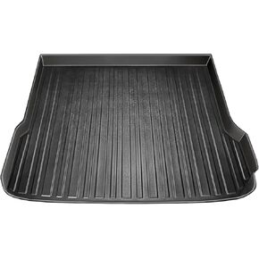 Premium Cargo Liner لـ Audi Q5 2009-2017 - حماية 100 ٪ - حصيرة جذع مخصصة للسيارة - سهلة سهلة الغسيل وموسم الأسود حصيرة سوداء - Laser Laser ذات الشكل ثلاثي الأبعاد لـ Audi Q5.