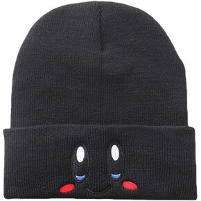 Kawaii anime beanie - تصميم شبح وخوخ مضحك - شتاء دافئ القبعة المترجمة للرجال والنساء